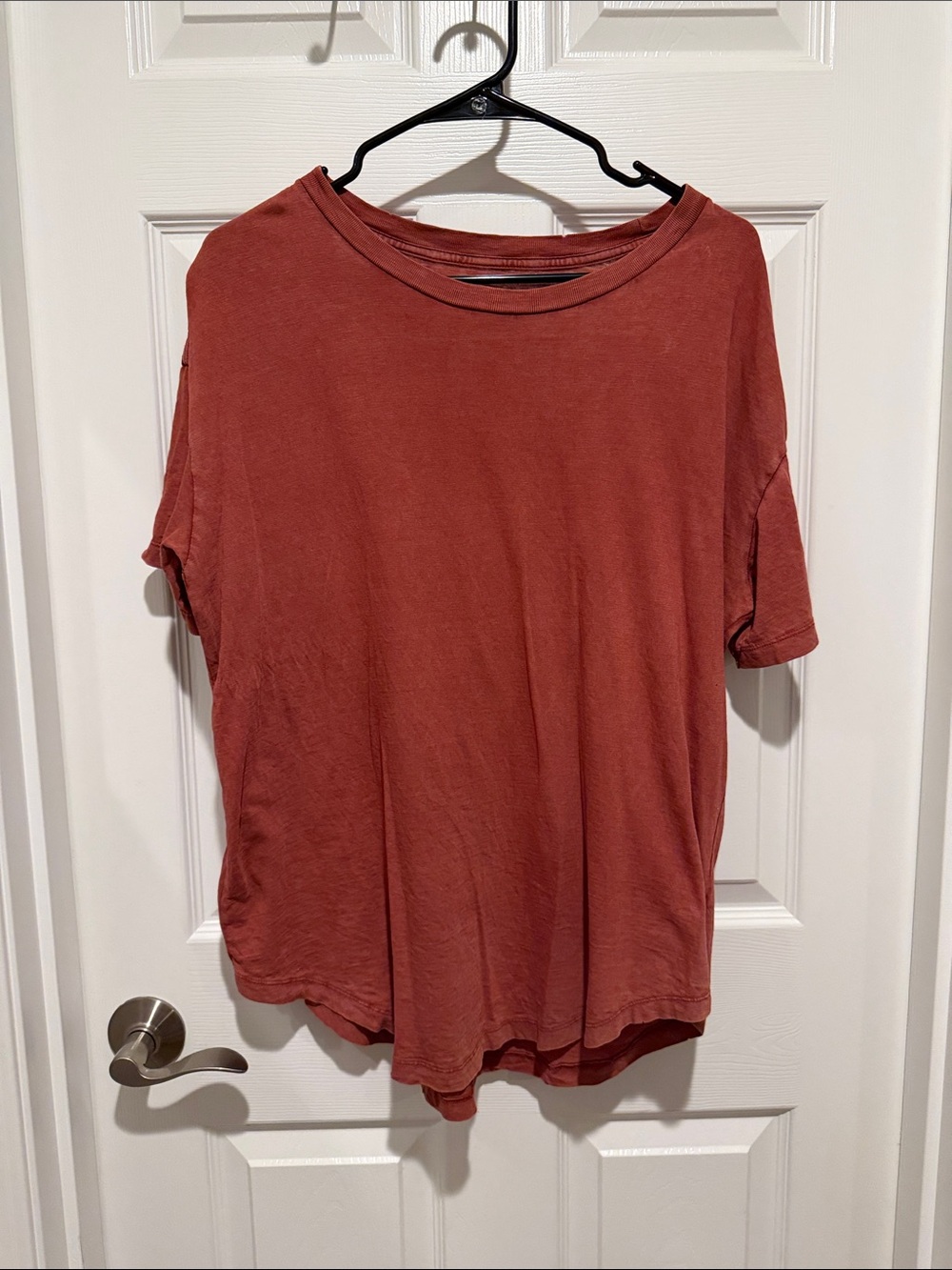 aerie Women's Short Sleeve Tee in Rust